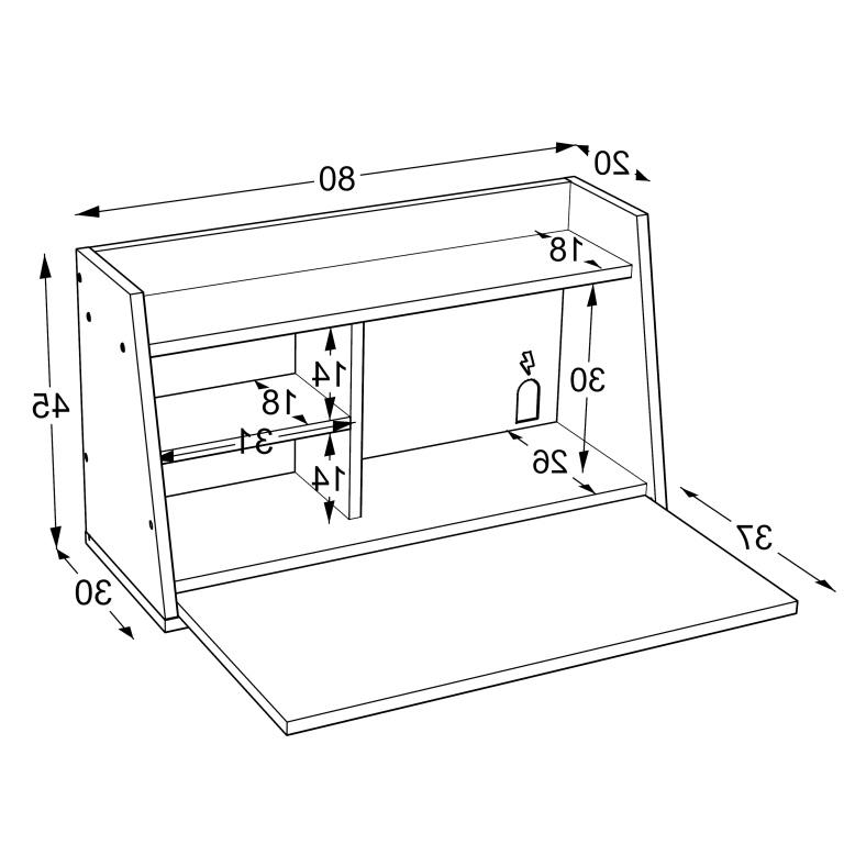 MILA Salokāms Mācību Galdiņš (Sonoma/Balts) - Image 12