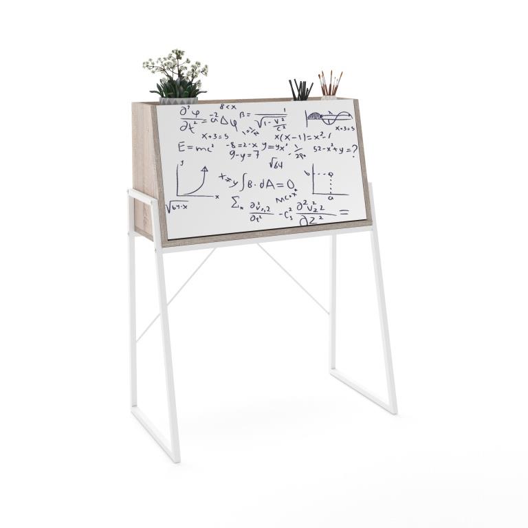 MILA Salokāms Mācību Galdiņš (Sonoma/Balts) - Image 7