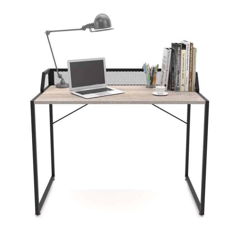 Mācību Galdiņš MELA (Sonoma/Melns) - Image 3