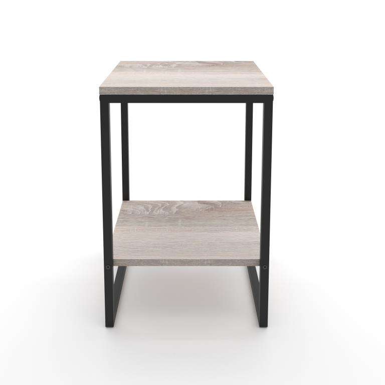 MELA Gultas Galdiņš (Sonoma/Melns) - Image 2