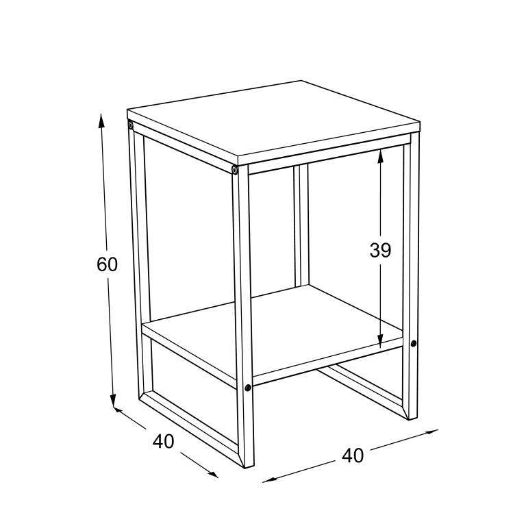MELA Gultas Galdiņš (Anthracīts/Melns) - Image 5