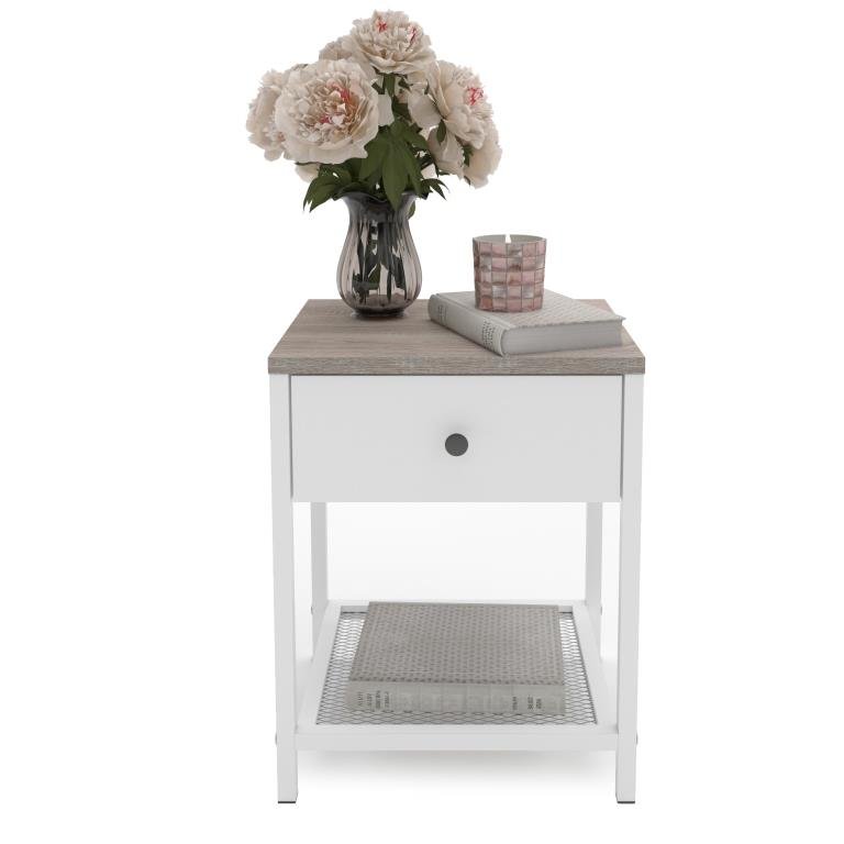 LENON Maxi Naktsgaldiņš (Balts Ozols ) - Image 4