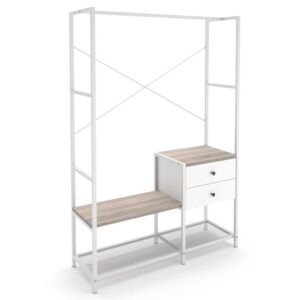 Garderobe LENON (Anthracīts/Melns)