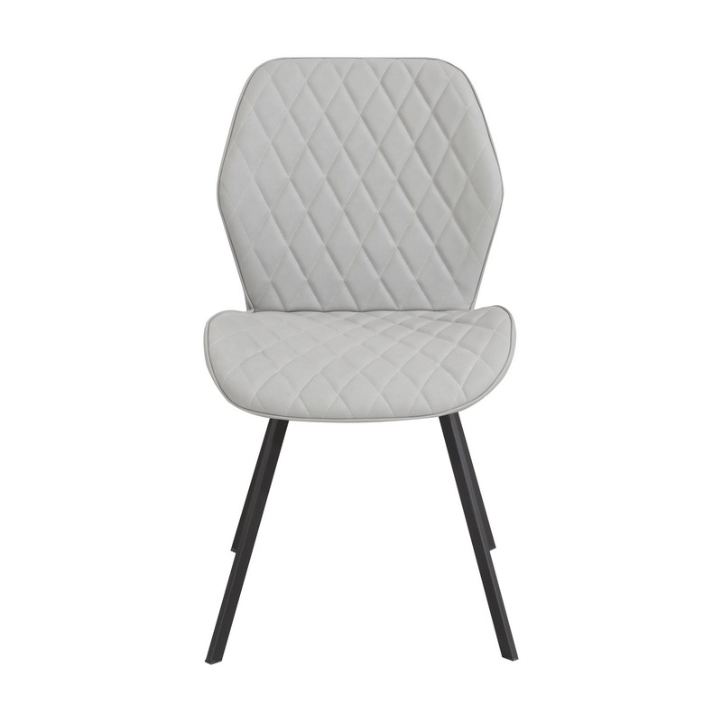 SLASH Gaiši Pelēks Ādas Krēsls - Image 2