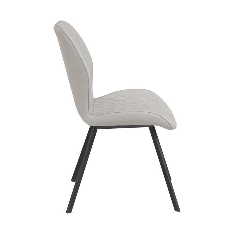 SLASH Gaiši Pelēks Ādas Krēsls - Image 3