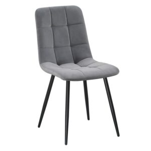 TED Gaiši Pelēks Velūra Krēsls