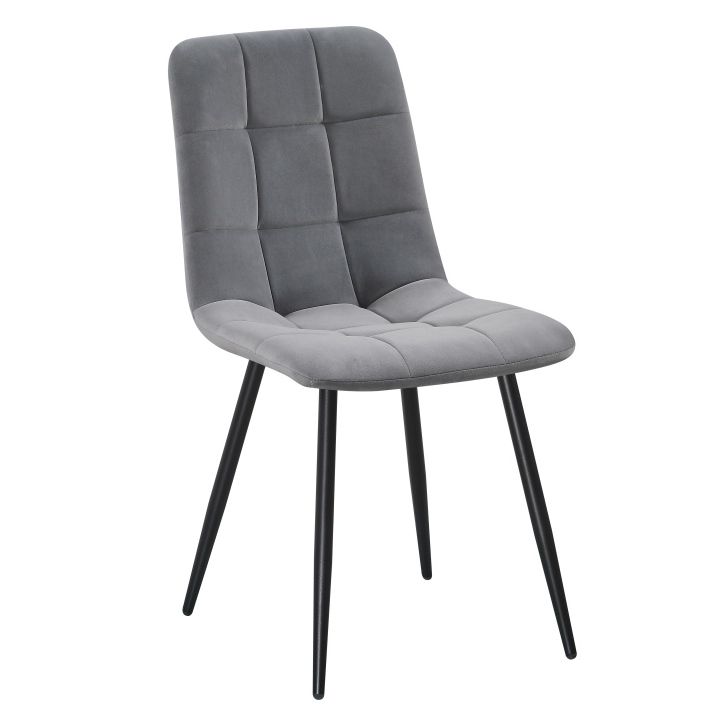 TED Gaiši Pelēks Velūra Krēsls