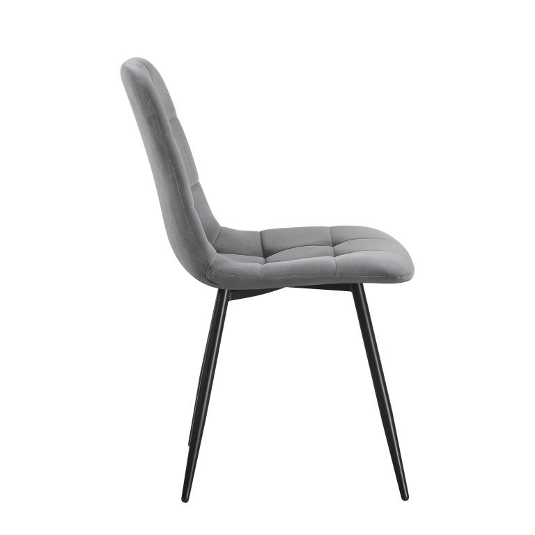 TED Gaiši Pelēks Velūra Krēsls - Image 3