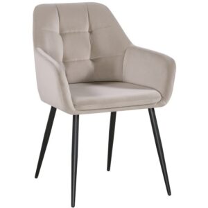 UGO Gaiši Brūns Velūra Krēsls