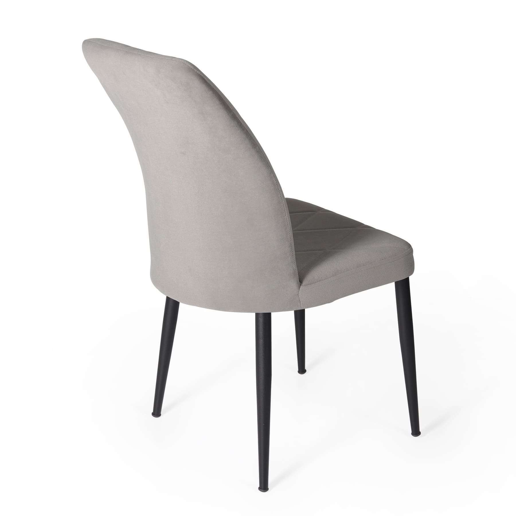 VIKA Pelēks Velūra Krēsls - Image 2