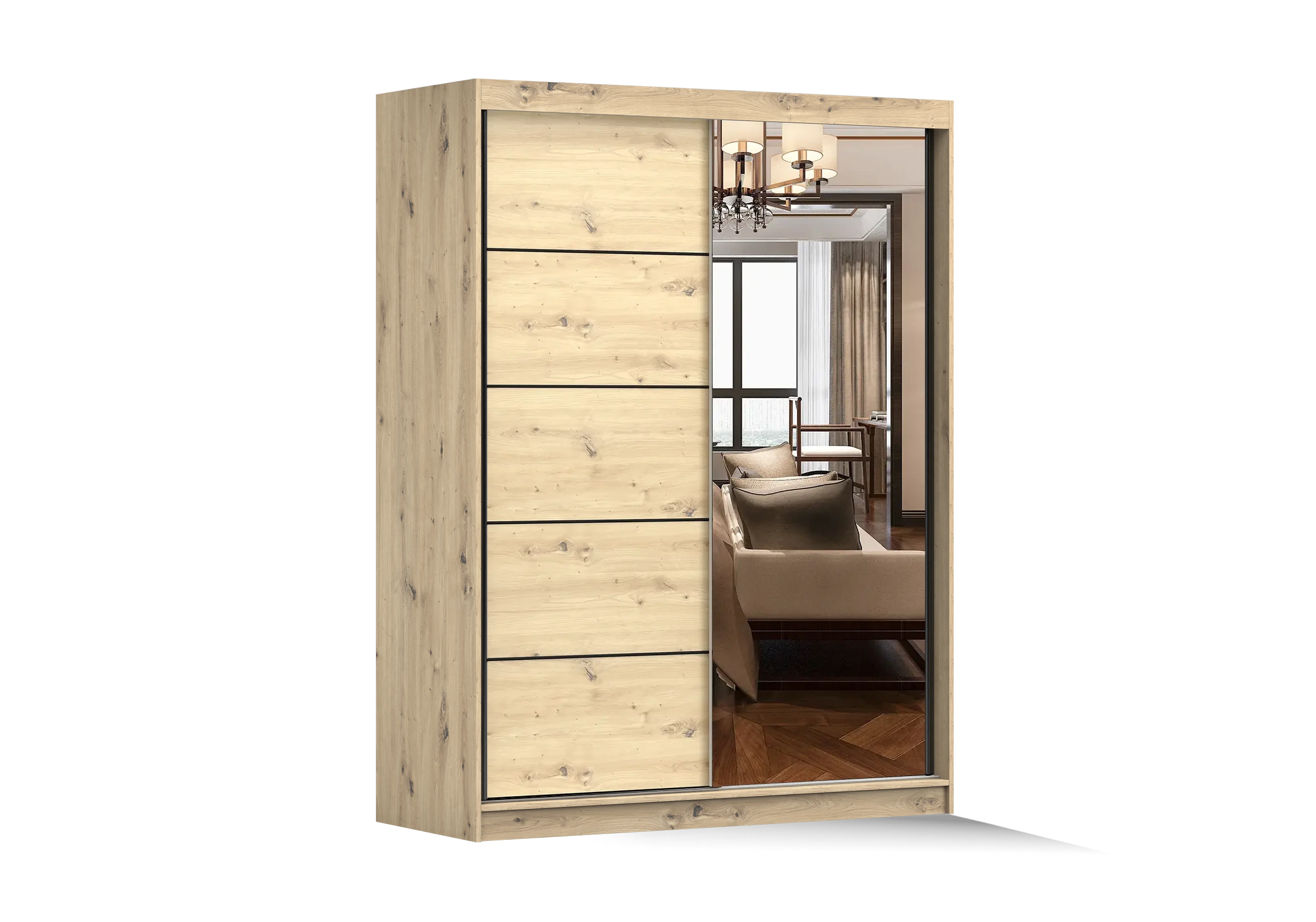 Bīdāms skapis VISTA 05 Craft 150 cm